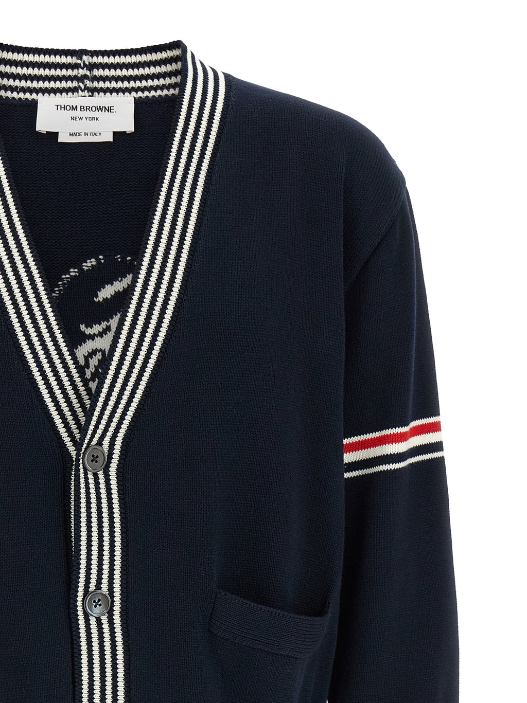 Navy Cotton Lobster Cardigan
