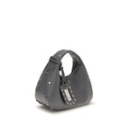 Mini Studded Leather Hobo Bag