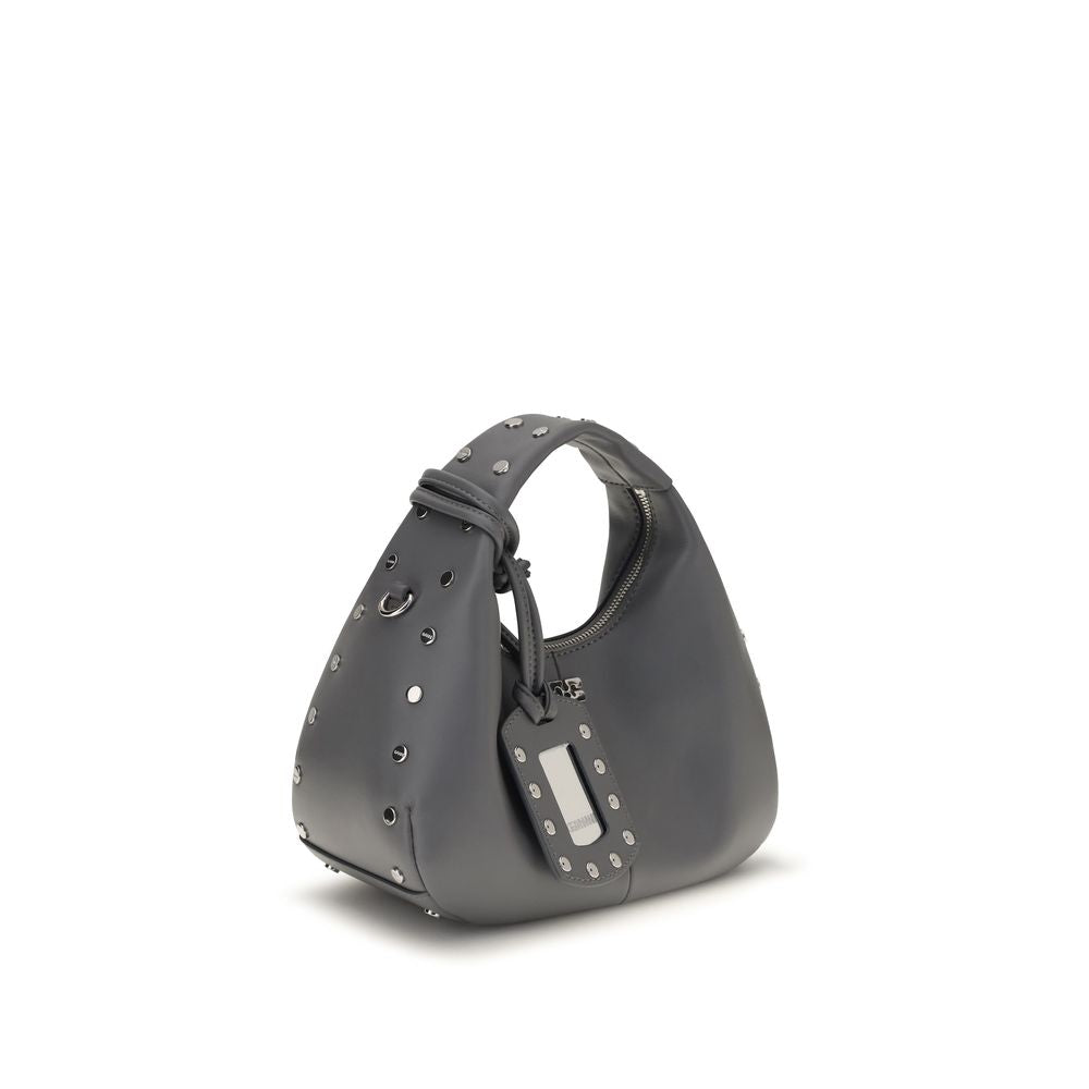 Mini Studded Leather Hobo Bag