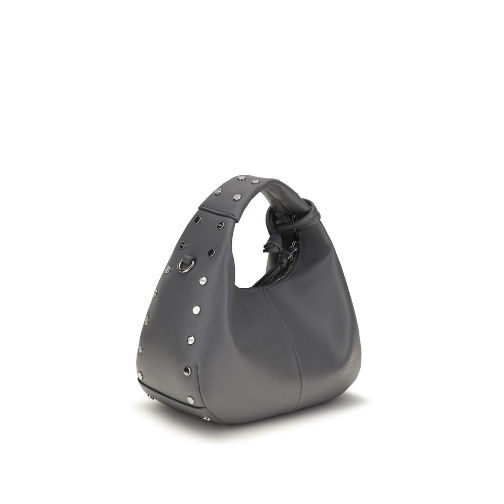 Mini Studded Leather Hobo Bag
