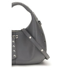 Mini Studded Leather Hobo Bag
