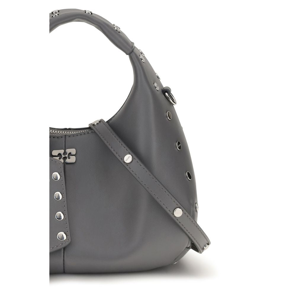 Mini Studded Leather Hobo Bag