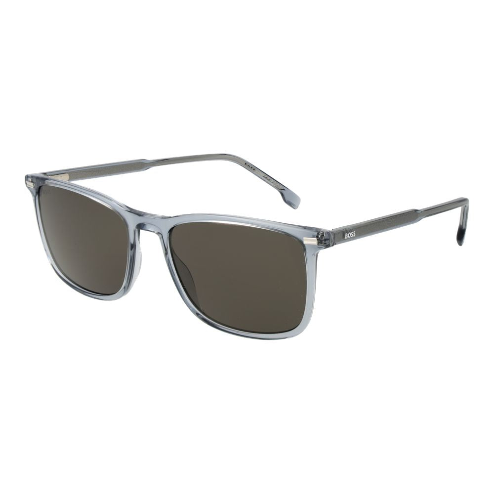 Blue Acetate Rectangle Sunglasses