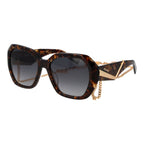 Brown Acetate Gradient Square Sunglasses
