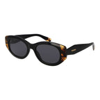 Black Acetate Oval Sunglasses