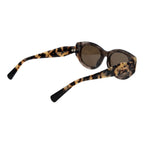 Brown Acetate Oval Sunglasses