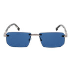 Silver Metal Rectangle Sunglasses