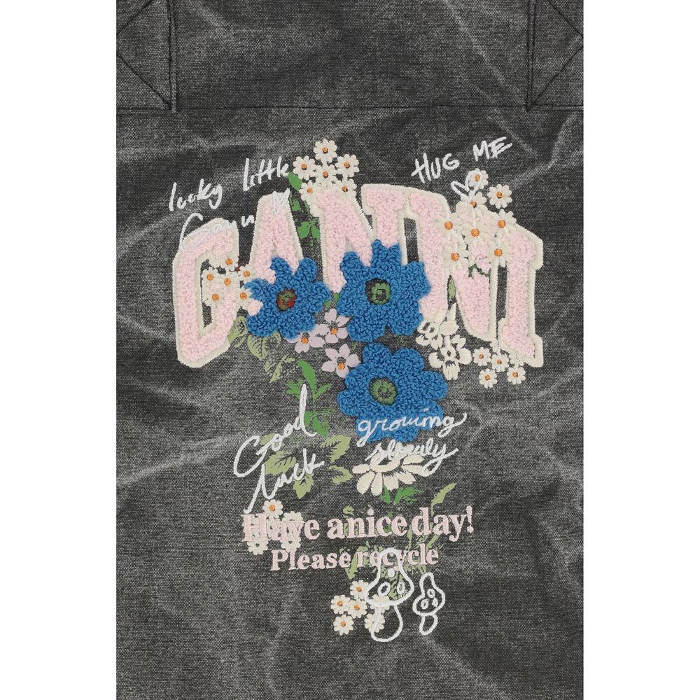 Medium Trapeze Flower-Print Shoulder Bag