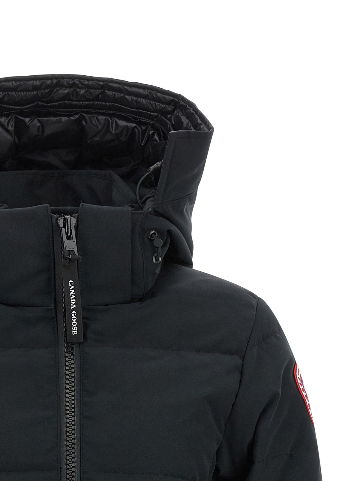 Black Polyester Chelsea Parka