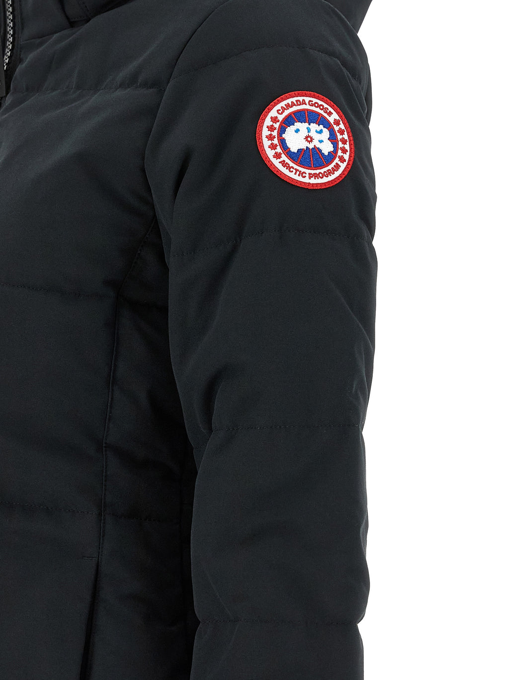 Black Polyester Chelsea Parka