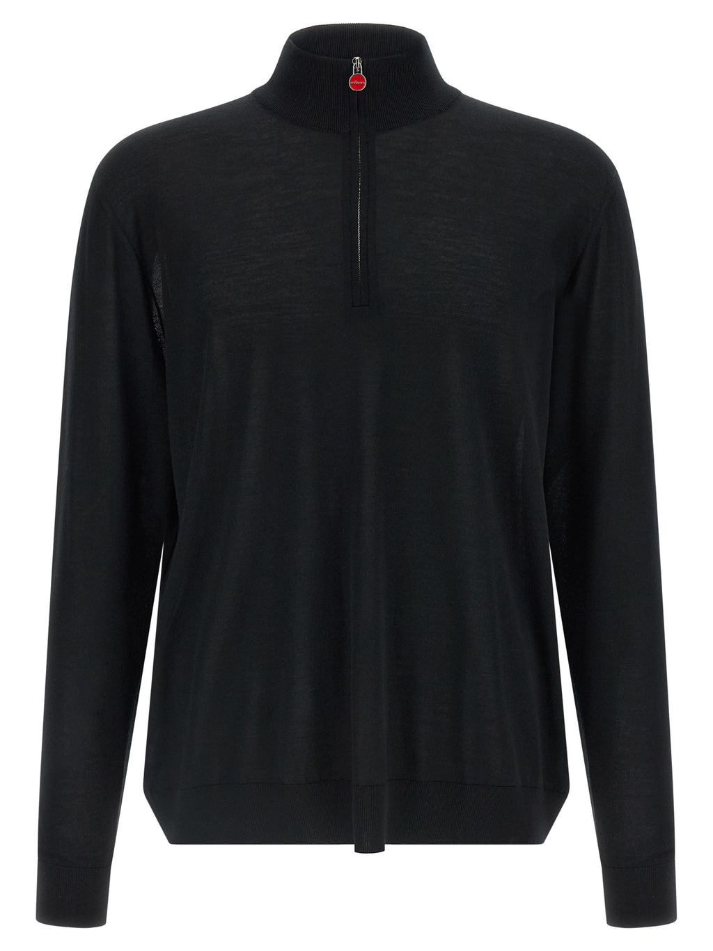 Fine Wool Mock Neck Cardigan