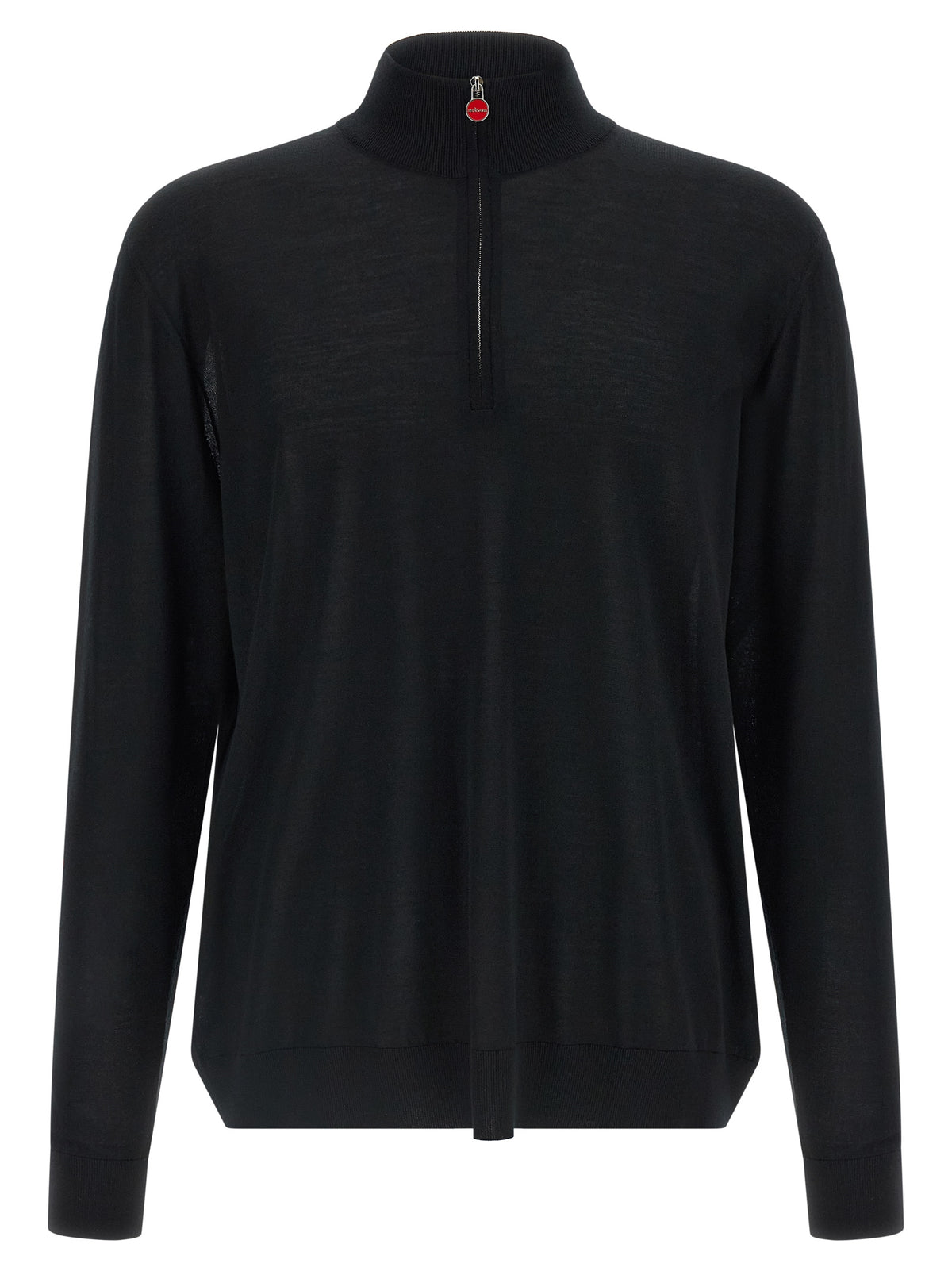 Fine Wool Mock Neck Cardigan
