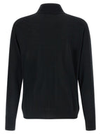 Fine Wool Mock Neck Cardigan