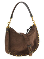 Coffee-Colored Cow Leather Oskan Soft Zip Handbag