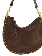 Coffee-Colored Cow Leather Oskan Soft Zip Handbag