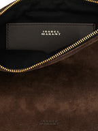 Coffee-Colored Cow Leather Oskan Soft Zip Handbag