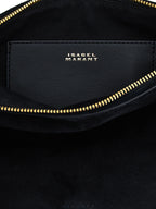 Black Suede Oskan Soft Zip Handbag