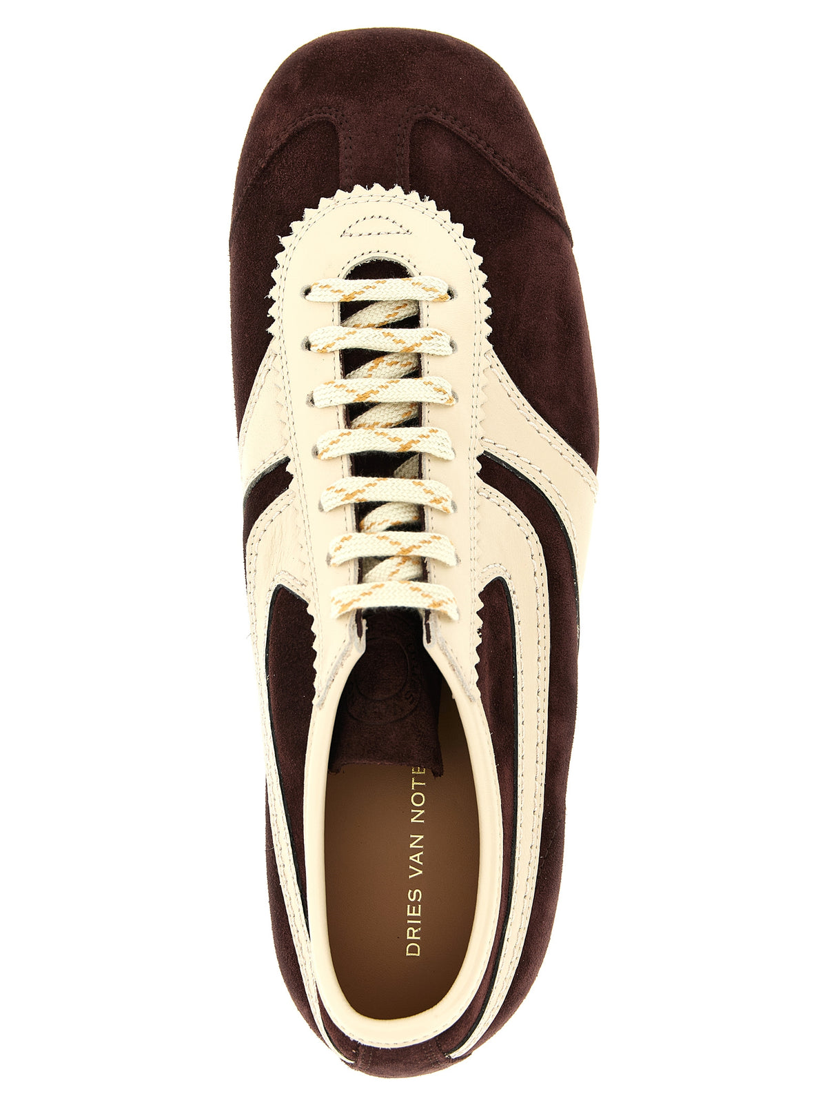 Bordeaux Calfskin Low‑Top Sneakers