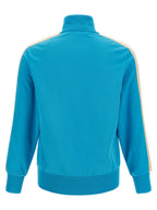 Light Blue Polyester Track Sweatshirt