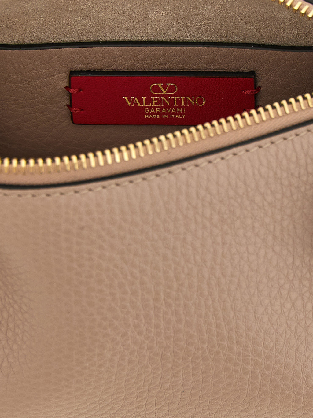 Small Pink Calfskin Shoulder Bag