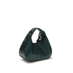 Recycled Leather Mini Hobo Handbag