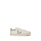 White Calfskin Campo Low‑Top Sneakers