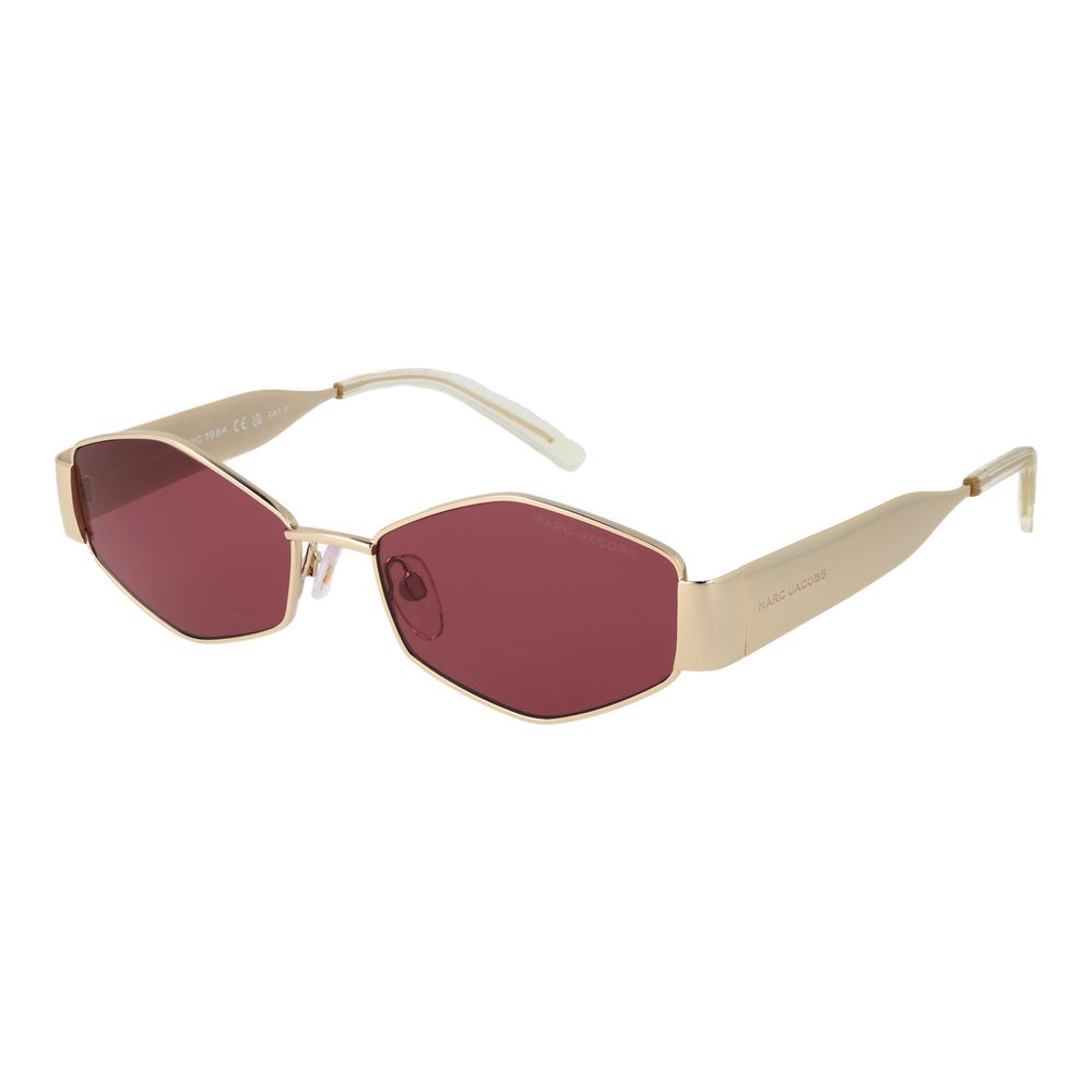 Gold Metal Full‑Rim Sunglasses