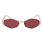Gold Metal Full‑Rim Sunglasses