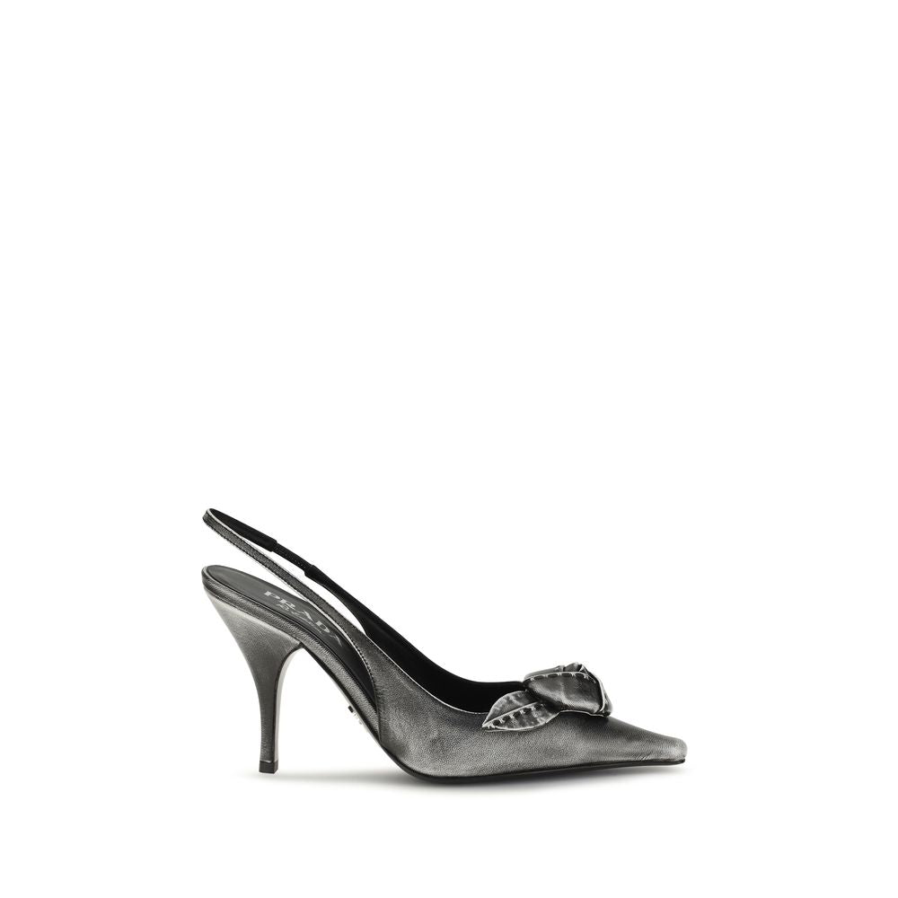 Goatskin Floral Slingback Pumps