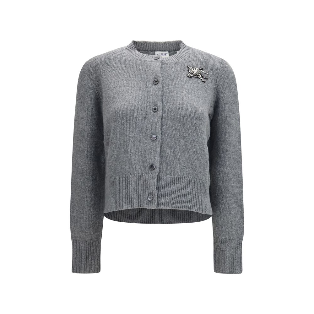 Wool‑Cashmere Equestrian Knight Cardigan