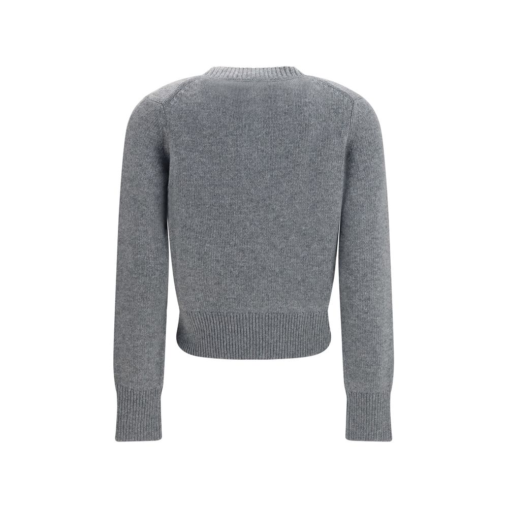 Wool‑Cashmere Equestrian Knight Cardigan