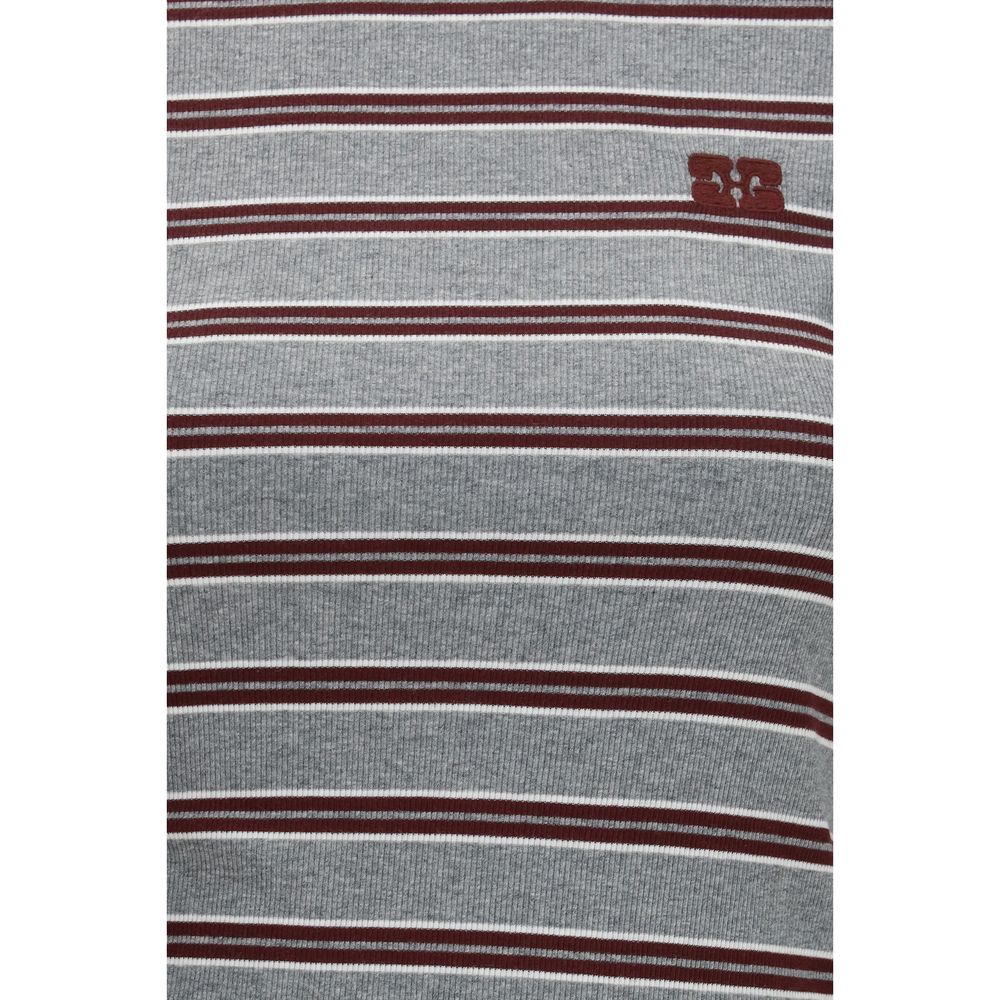Striped Cotton Double‑Sleeve T‑Shirt