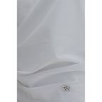 Asymmetric Draped Stretch Cotton Top