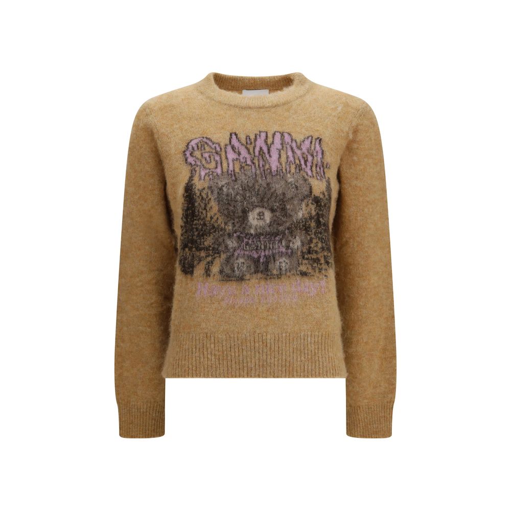 Teddy Brushed Alpaca Crewneck Sweater