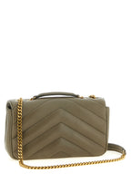 Moss Green Small Lambskin Loulou Shoulder Bag