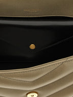 Moss Green Small Lambskin Loulou Shoulder Bag