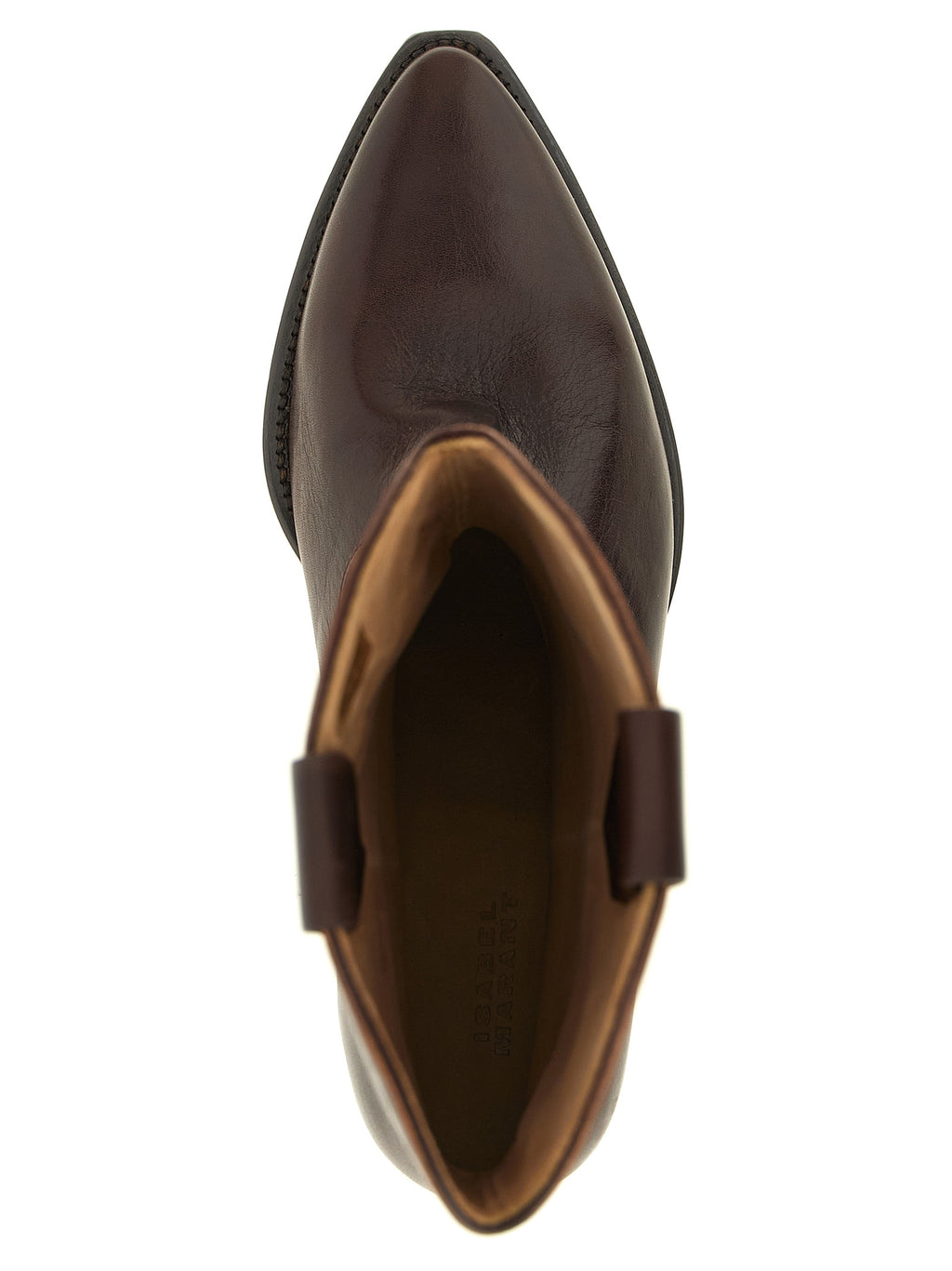 Smooth Brown Cowhide Duerto Texan Chelsea Boots
