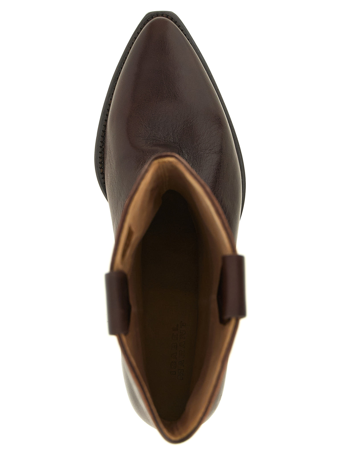 Smooth Brown Cowhide Duerto Texan Chelsea Boots