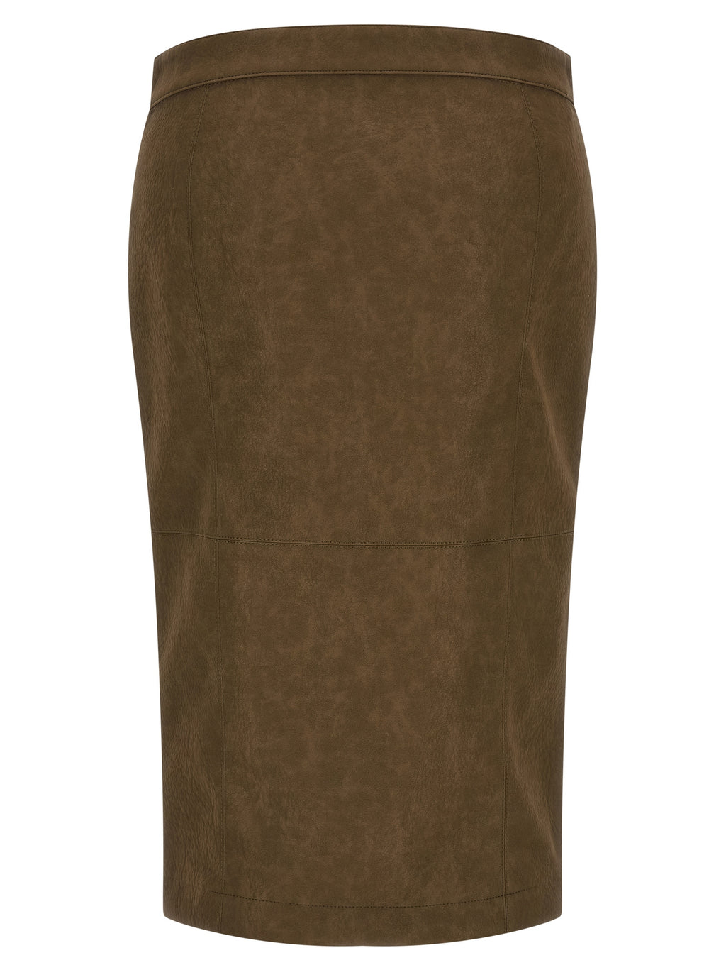 Viscose Nubuck-Effect Love Birds Midi Skirt
