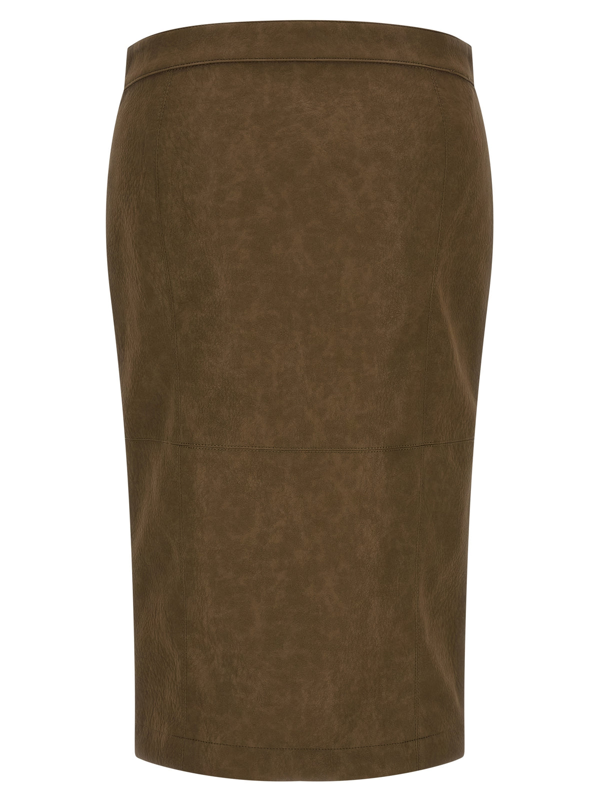 Viscose Nubuck-Effect Love Birds Midi Skirt