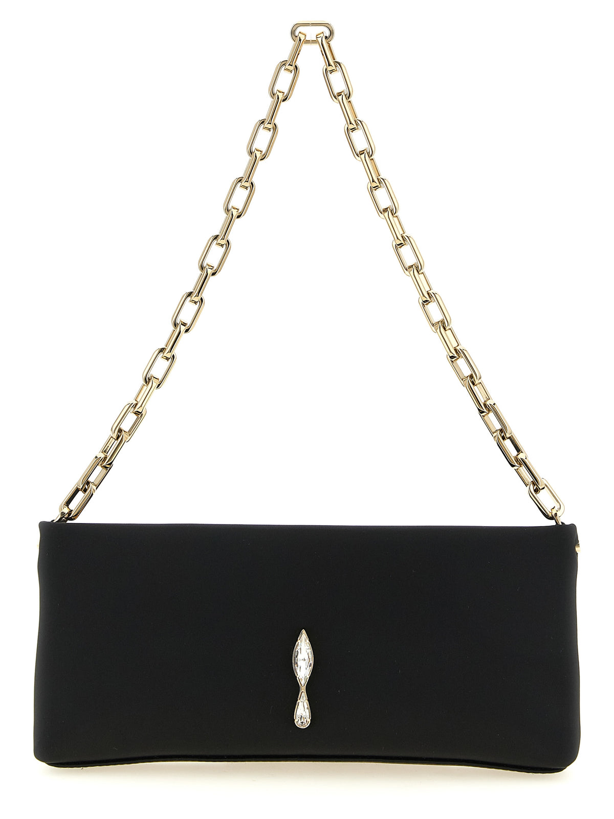 Maykimay Black Satin Clutch Bag