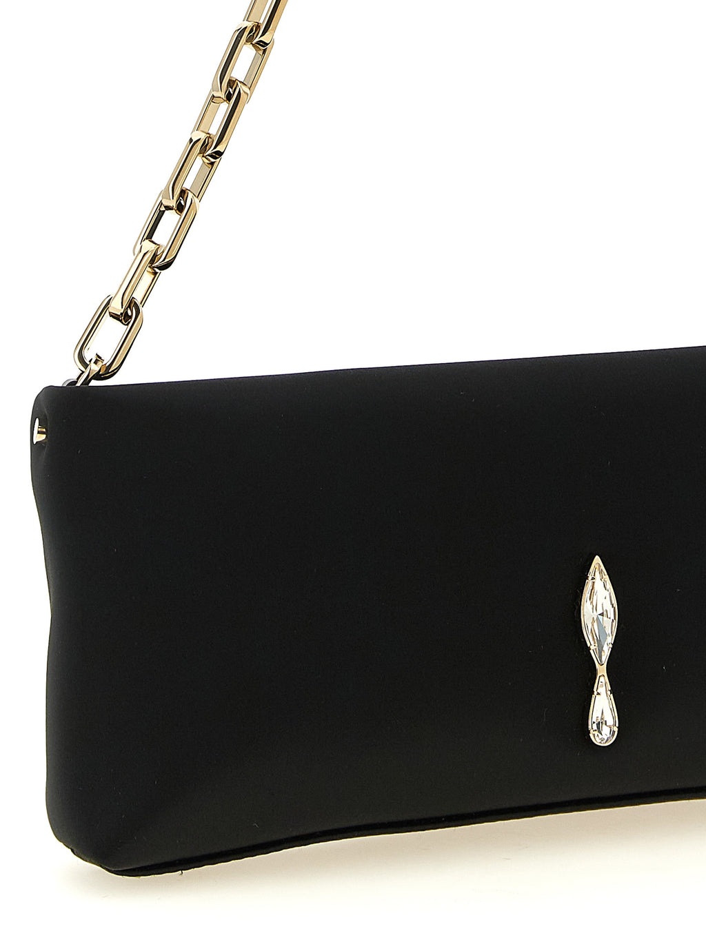 Maykimay Black Satin Clutch Bag