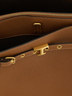 Hammered Calfskin Tim Top Handle Piccola Handbag