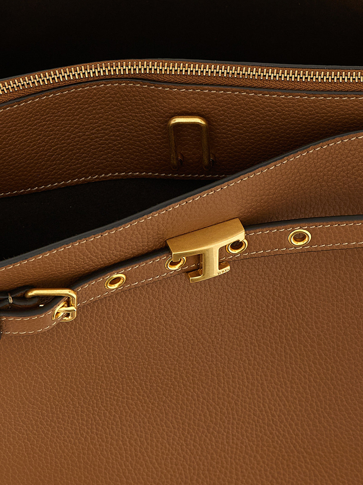 Hammered Calfskin Tim Top Handle Piccola Handbag