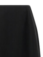 Virgin Wool Asymmetric Midi Skirt