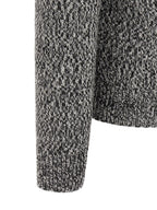 Bicolor Virgin Wool Shawl Collar Cardigan