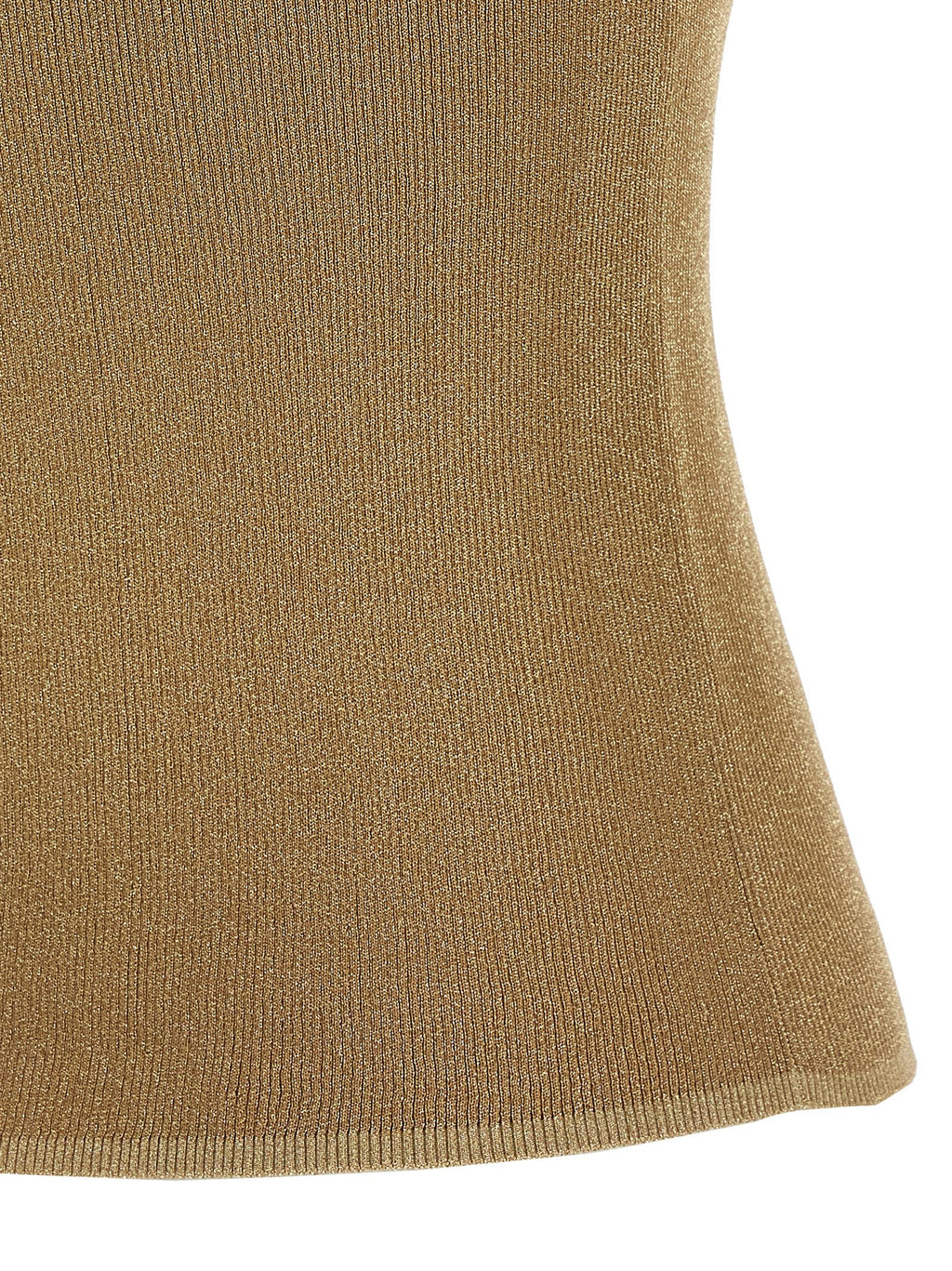 Gold Metallic Sleeveless Top