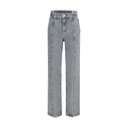 High-Waist Straight-Leg Organic Cotton Jeans