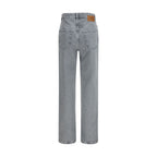 High-Waist Straight-Leg Organic Cotton Jeans