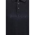Black Cotton Polo Shirt